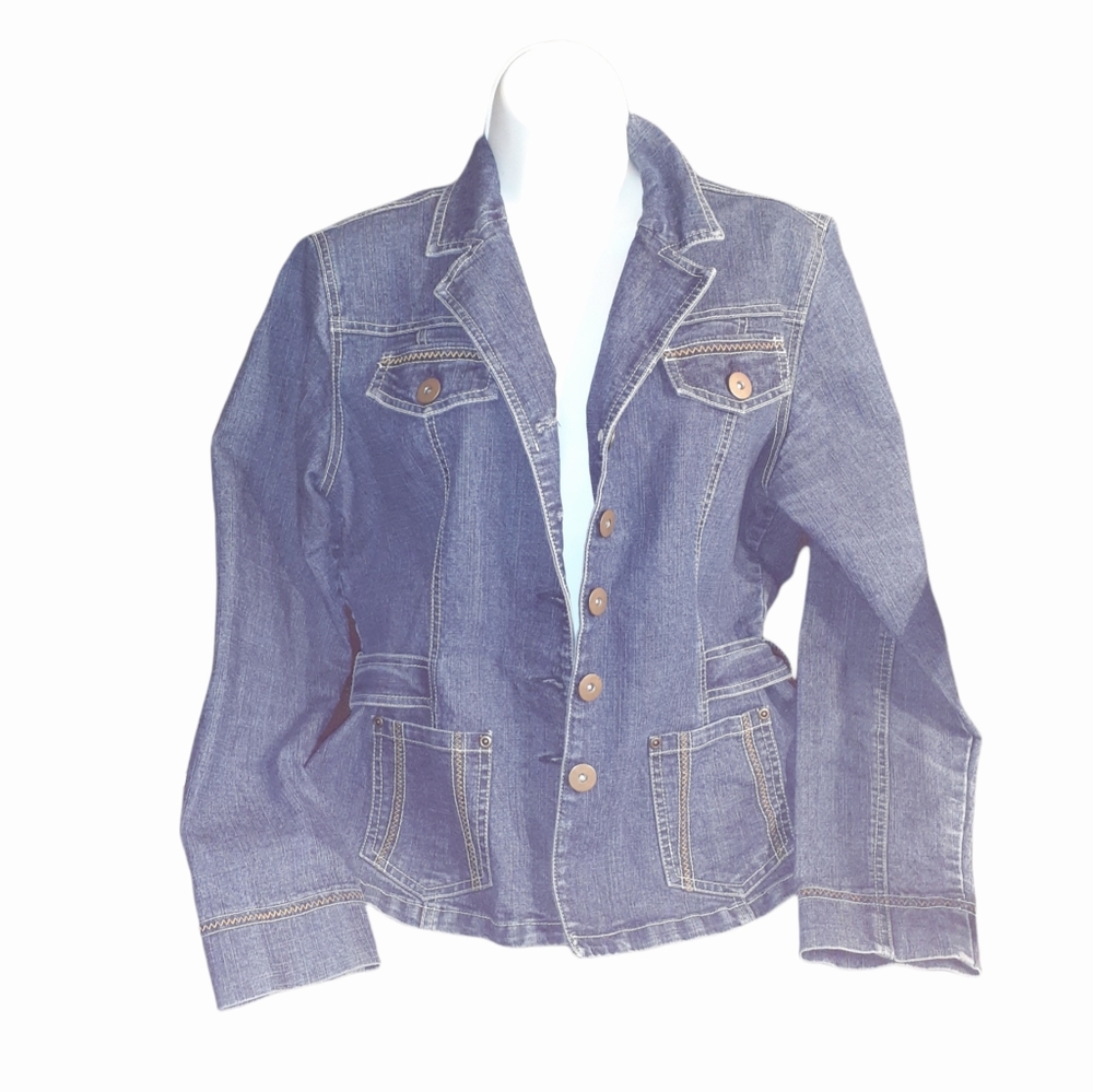 Woman long sleeves Denim Jeans blazer Jacket